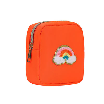 24 Colores Zipper Waterproof Toiletry Bag Bolsas de maquillaje grandes para viajar en bolso de nylon