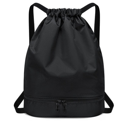 Acceptable OEM/ODM Mochila de cuerda de tira impermeable para mujeres hombres Sport Beach Gym Bag