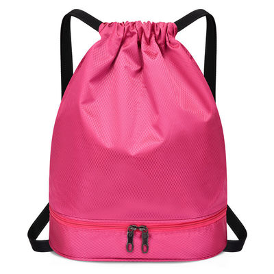 Acceptable OEM/ODM Mochila de cuerda de tira impermeable para mujeres hombres Sport Beach Gym Bag