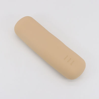 Estilo de moda personalizado Bolso de maquillaje de silicona portátil de cepillado para almacenamiento de cosméticos