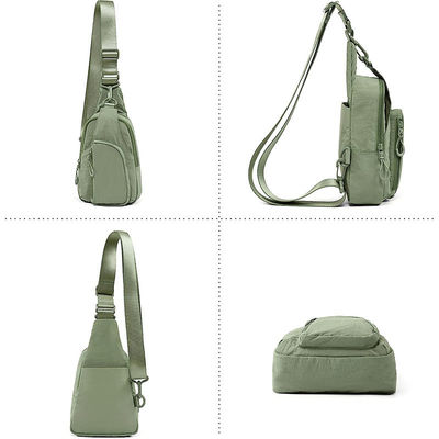 Pequeño Mini Viaje Deportivo impermeable de nylon hombro Crossbody bolso de eslingas para hombres almohada