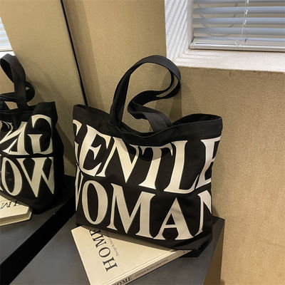 Logotipo personalizado Bolso de algodón de lona natural perfecto para viajes y excursiones
