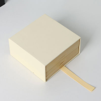 Cajas de embalaje de joyería de logotipo personalizado Cajas con película transparente de PE en el interior Caja de regalo de cartón de papel mate