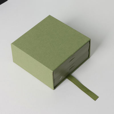 Cajas de embalaje de joyería de logotipo personalizado Cajas con película transparente de PE en el interior Caja de regalo de cartón de papel mate