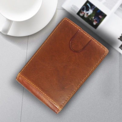 Lo más nuevo Moderno 100% de cuero genuino Mujeres Cartera con bolsillo de moneda Zip y personalizar el logotipo