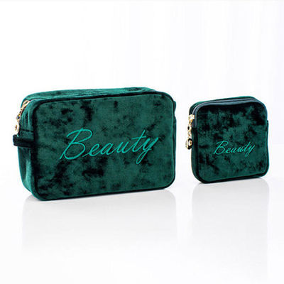 Bolsa portátil de maquillaje impermeable de terciopelo para viajes Bolsa de almacenamiento