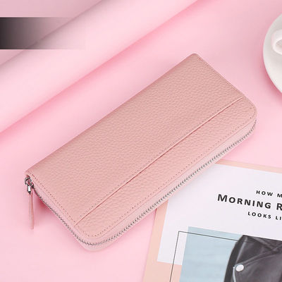 Lo más nuevo de moda 2024 moda coreana portador de tarjetas de embrague mujer cartera mujer de cuero Pu lujo carteras largas
