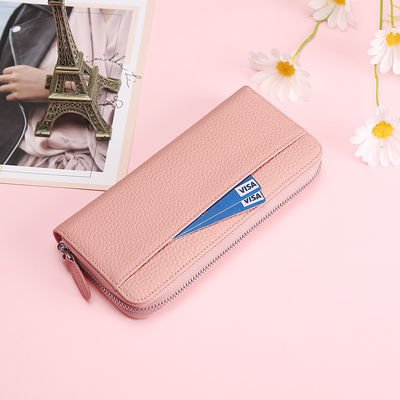 Lo más nuevo de moda 2024 moda coreana portador de tarjetas de embrague mujer cartera mujer de cuero Pu lujo carteras largas