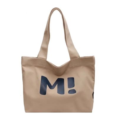 Logotipo personalizado Bolsas de lona de algodón de gran capacidad Bolsas de cartas multifuncionales reutilizables
