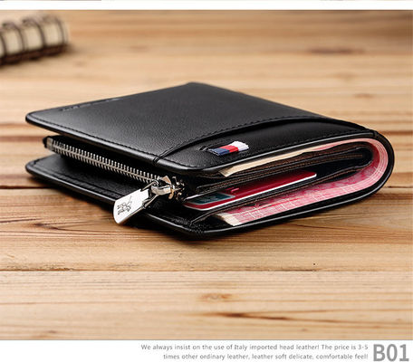 Cartera de hombre multifuncional de doble doble el diseño más moderno para hombres viajes y negocios
