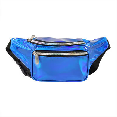 Unisex Holográfico Fanny Pack con cinturón ajustable para fiesta de viaje del festival Rave