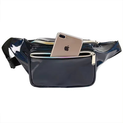 Unisex Holográfico Fanny Pack con cinturón ajustable para fiesta de viaje del festival Rave