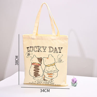 Logotipo personalizado Bolsa de lienzo 100% algodón para sus necesidades comerciales