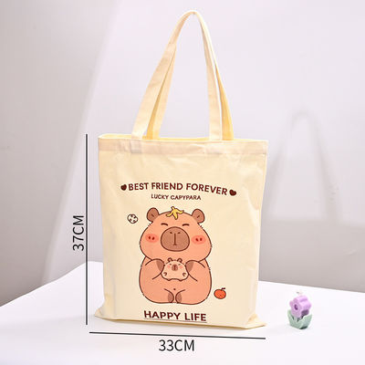Logotipo personalizado Bolsa de lienzo 100% algodón para sus necesidades comerciales