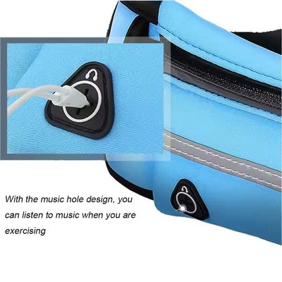 Neoprene de exterior impermeable para senderismo Ciclismo Cinturón de correr Bolsa de cintura Color personalizado