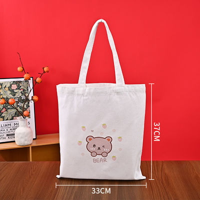 Logotipo personalizado Bolsa de lienzo 100% algodón para sus necesidades comerciales