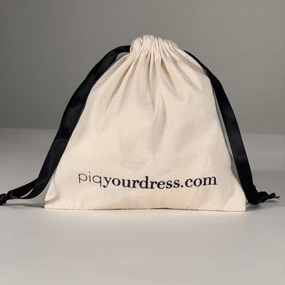 Regalos Tamaño a medida Pequeño Bolso de muselina blanca grande Joyería lienzo de algodón Bolso de cuerda