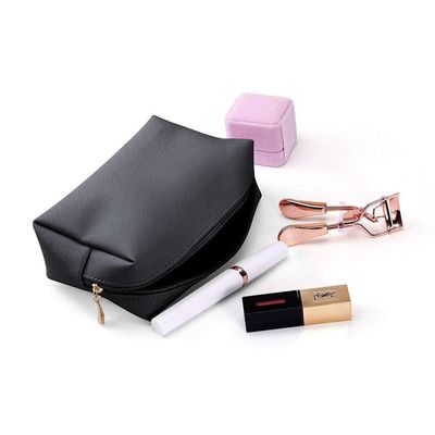 Maquillaje Bolsa cosmética no tejida Bolsa de cremallera duradera Lavable Eco amigable Rosa OEM / ODM