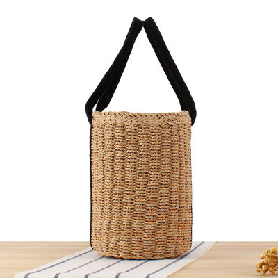 Bolso de compras de vacaciones para mujeres de Bali Bolso de paja hecho a mano con gran capacidad