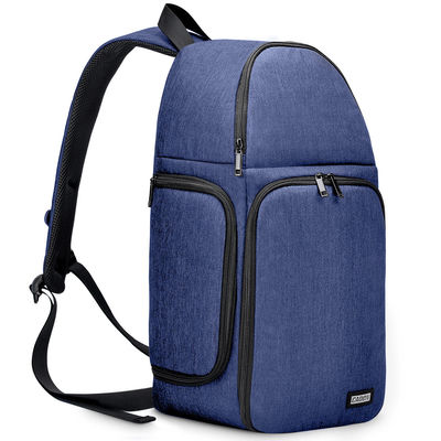 Bolsa de mochila portátil de cámara impermeable con logotipo personalizado para lentes y accesorios de cámara DSLR