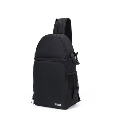 Bolsa de mochila portátil de cámara impermeable con logotipo personalizado para lentes y accesorios de cámara DSLR