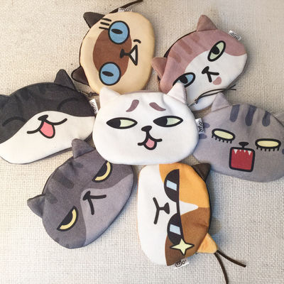 Moneda de gato unisex 3D Cartera Mini carisma bolso de peluche Bolso pequeño en forma de animal con material de revestimiento de lino