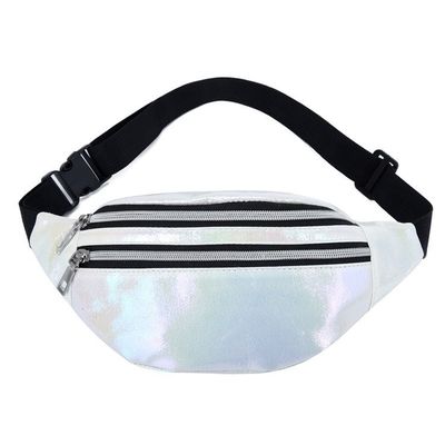 Bolso de cintura de PU láser neutro de género Bolsos para mujeres y niñas