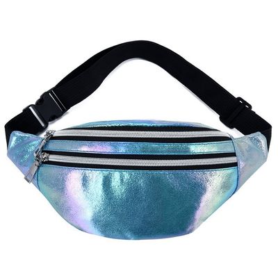 Bolso de cintura de PU láser neutro de género Bolsos para mujeres y niñas