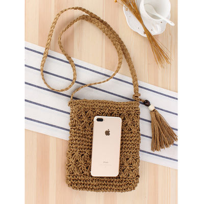 Bolsos de moda 2023 Mujeres Bolso de paja tejido Summer Beach Tote Bolso con logotipo personalizado