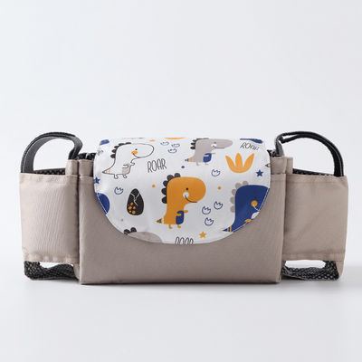 Bolso de pañal diario práctico Bolso colgante con huellas de animales y gran almacenamiento