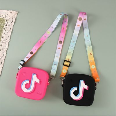 Mini bolsas cuadradas de jalea para niñitas bolso de monedas de moda y funcional incluido