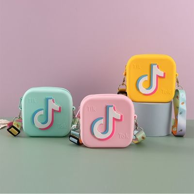 Mini bolsas cuadradas de jalea para niñitas bolso de monedas de moda y funcional incluido