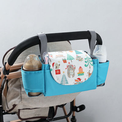 Bolso de pañal diario práctico Bolso colgante con huellas de animales y gran almacenamiento