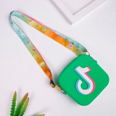 Mini bolsas cuadradas de jalea para niñitas bolso de monedas de moda y funcional incluido