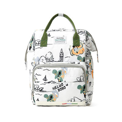 Material principal de la moda para viajes Papel higiénico de poliéster resistente al agua Mochila de mochila para mamá