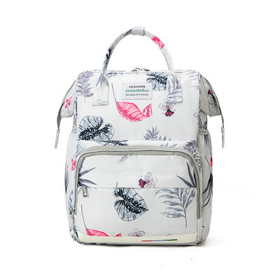 Material principal de la moda para viajes Papel higiénico de poliéster resistente al agua Mochila de mochila para mamá