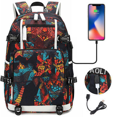 Mochila personalizada para niños y niñas de moda con puerto USB de carga