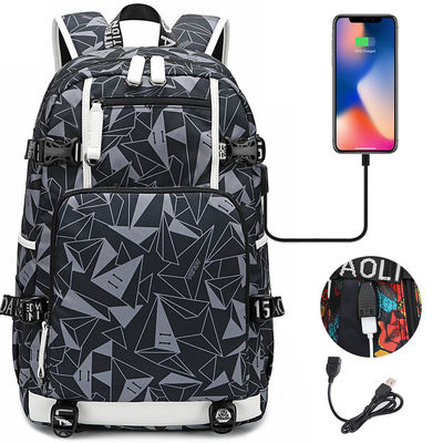 Mochila personalizada para niños y niñas de moda con puerto USB de carga