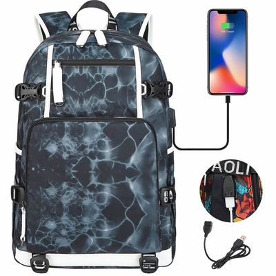 Mochila personalizada para niños y niñas de moda con puerto USB de carga