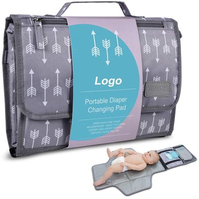 Bolso de pañales de bebé de color personalizado Bolsas de pañales de moda bolsas de pañales húmedas con patrón sólido