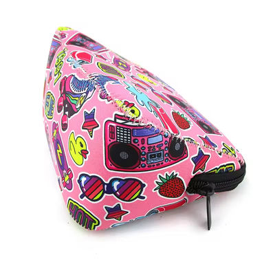 Logotipo personalizado Neoprene Sublimación Cosmética Bolsa de maquillaje bolsas para las mujeres bolsos de mano