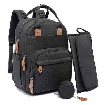 Bolso de pañales para bebés de moda más reciente de Oxford Bolso de pañales ecológico multifuncional personalizado