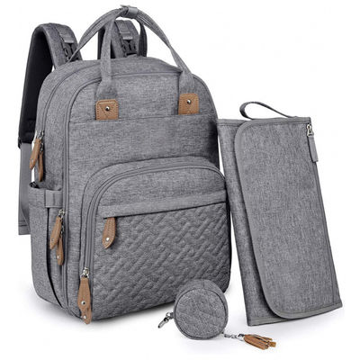 Bolso de pañales para bebés de moda más reciente de Oxford Bolso de pañales ecológico multifuncional personalizado