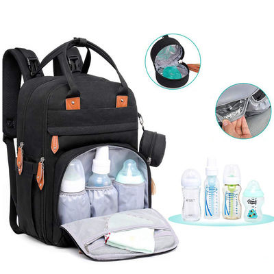 Bolso de pañales para bebés de moda más reciente de Oxford Bolso de pañales ecológico multifuncional personalizado