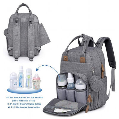 Bolso de pañales para bebés de moda más reciente de Oxford Bolso de pañales ecológico multifuncional personalizado