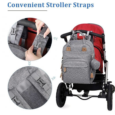 Bolso de pañales para bebés de moda más reciente de Oxford Bolso de pañales ecológico multifuncional personalizado