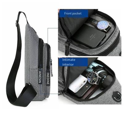 Unisex Bolso de Mensajería Deportiva Casual para el Exterior Bolso Pequeño de hombro único para bolso de pecho para hombres