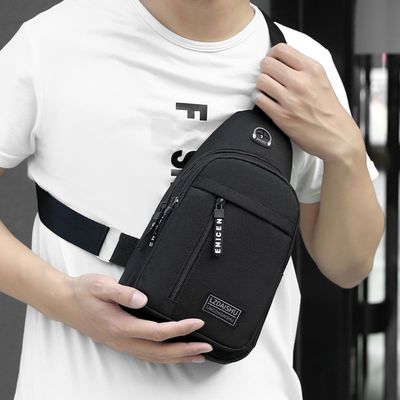 Unisex Bolso de Mensajería Deportiva Casual para el Exterior Bolso Pequeño de hombro único para bolso de pecho para hombres