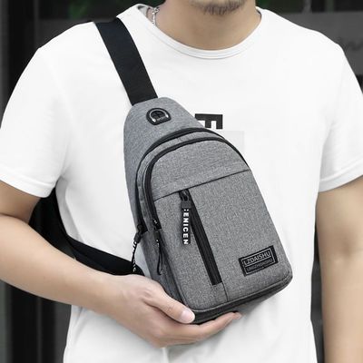 Unisex Bolso de Mensajería Deportiva Casual para el Exterior Bolso Pequeño de hombro único para bolso de pecho para hombres
