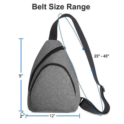Bolso personalizado Unisex Bolso deportivo de nylon inoxidable Fanny Pack Bolso de pecho del mensajero